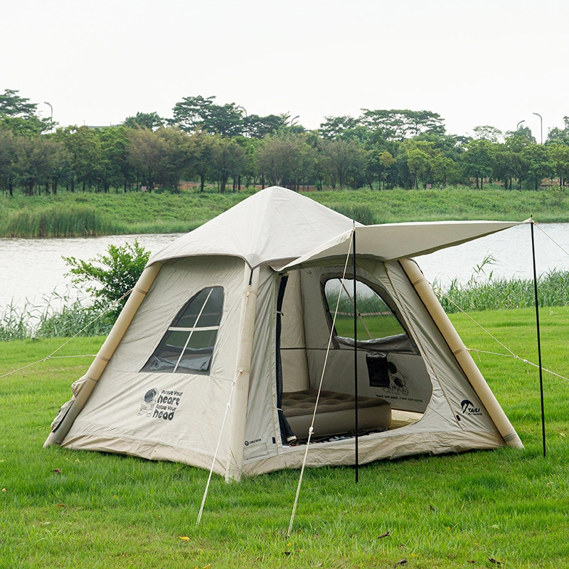 3-4 Person Waterproof Oxford Inflatable Camping Tent 1