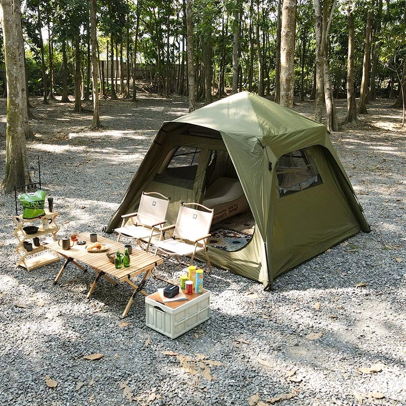 TAILI Portable Oxford Cloth Inflatable Tent for Outdoor Hiking 1