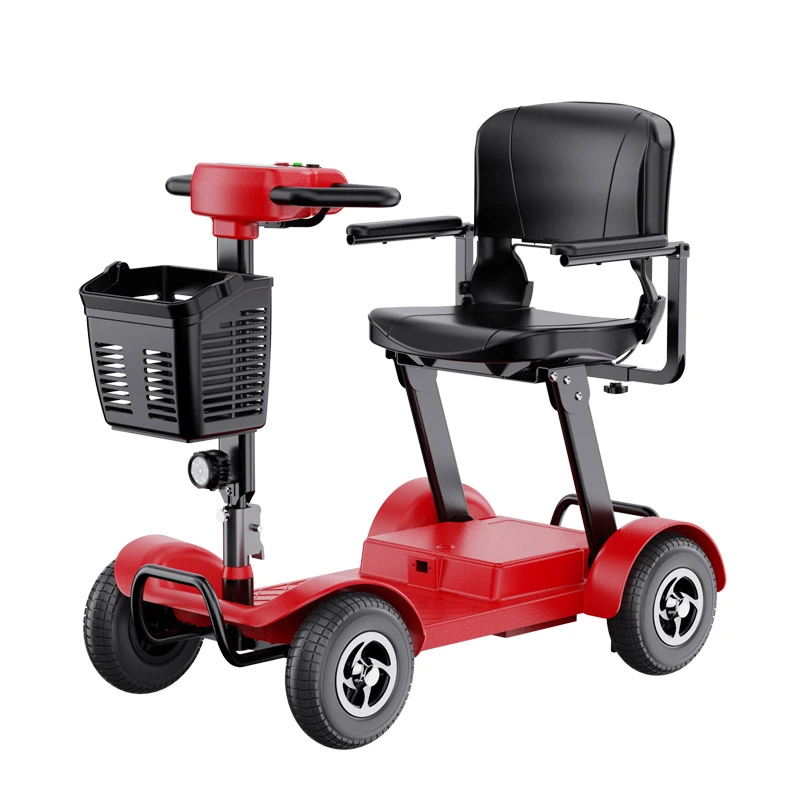 High-Power 1000w Foldable Portable Electric Bike for Elderly Mobility Four-Wheel Low-Speed Vehicle Detachable 24v Battery 1
