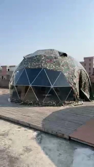 2024 Geodesic Dome Tent House With Furniture for Luxury Outdoor Hotel Glamping 1