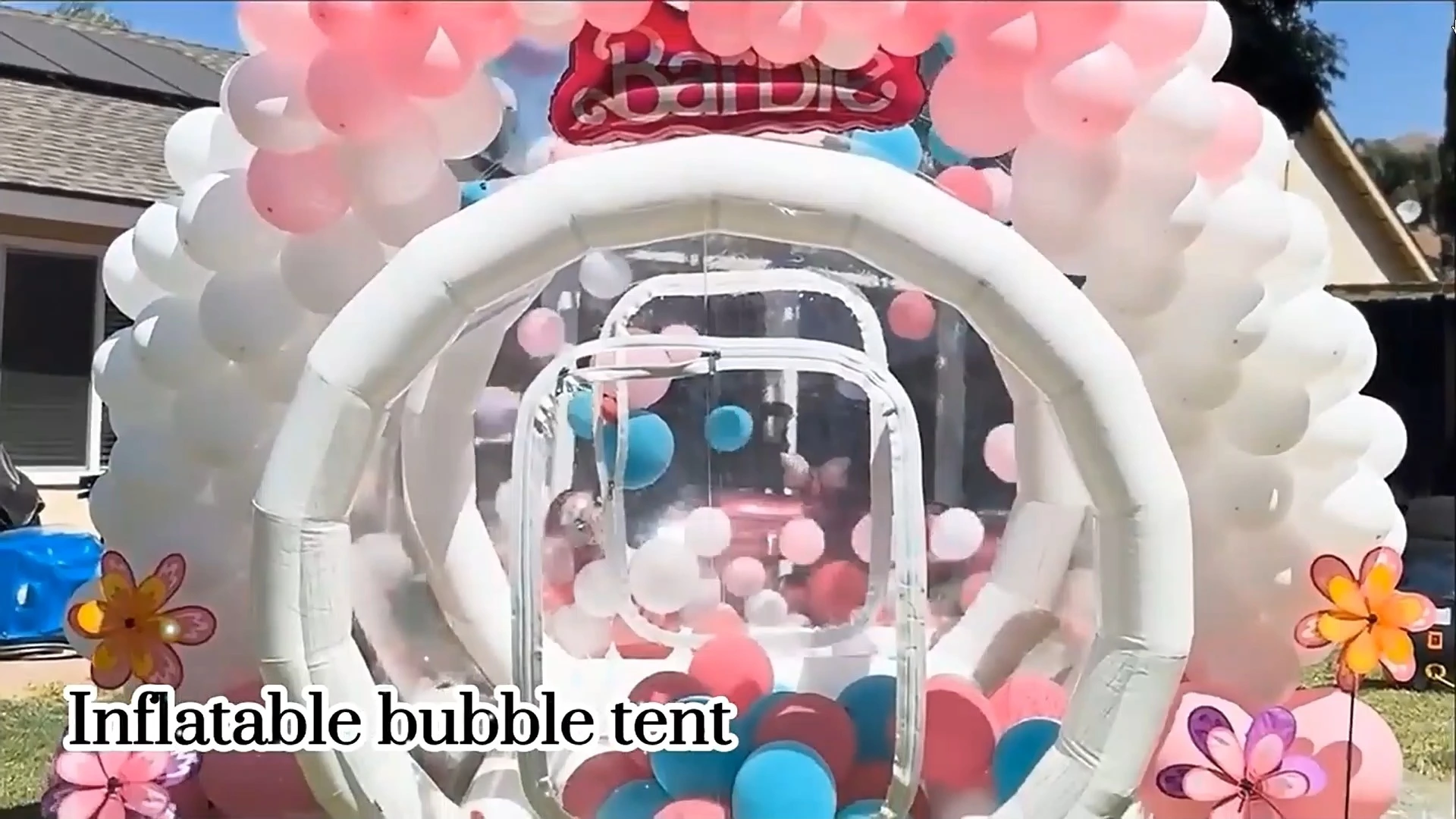 High Quality Pvc Outdoor Transparent Tent Advertising Party Bubble Dome Tent Kids Inflatable Bubble Balloons House Tents 1