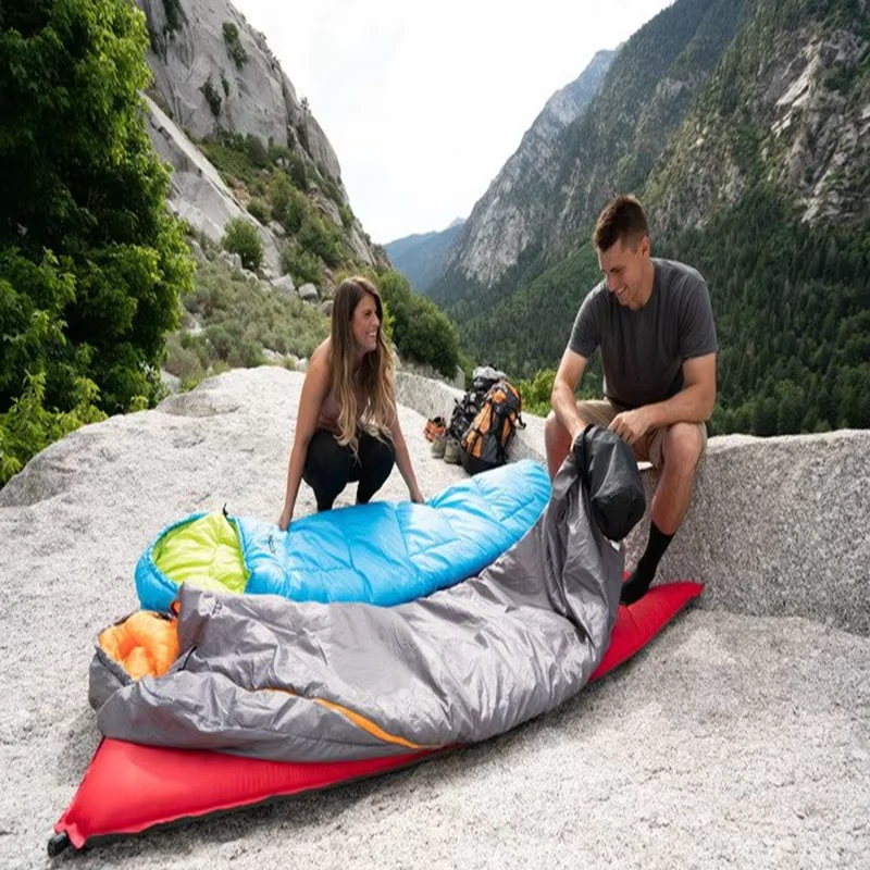 Ultralight Mummy Down Sleeping Bag for Camping and Hiking Season Compact Down Sleeping Bag for Camping and Hiking 1