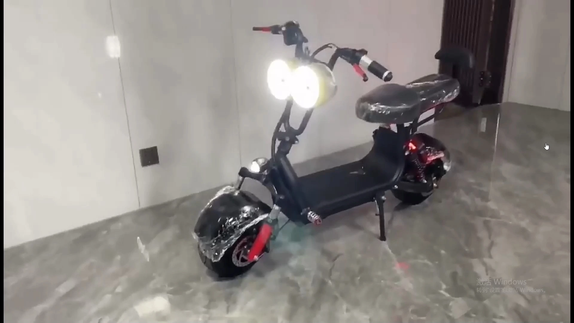 Unisex Little Harley Folding Electric Scooter Men's and Women's Mini Commute Lithium Pedal Adult Two-Wheel Scooter 1