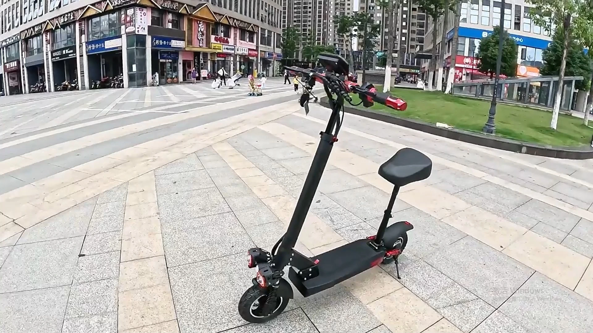Foldable Electric Scooter 330 Load Bearing 48v Folding 55km Long Range Full Suspension Adult Electric Scooter with Seat 1