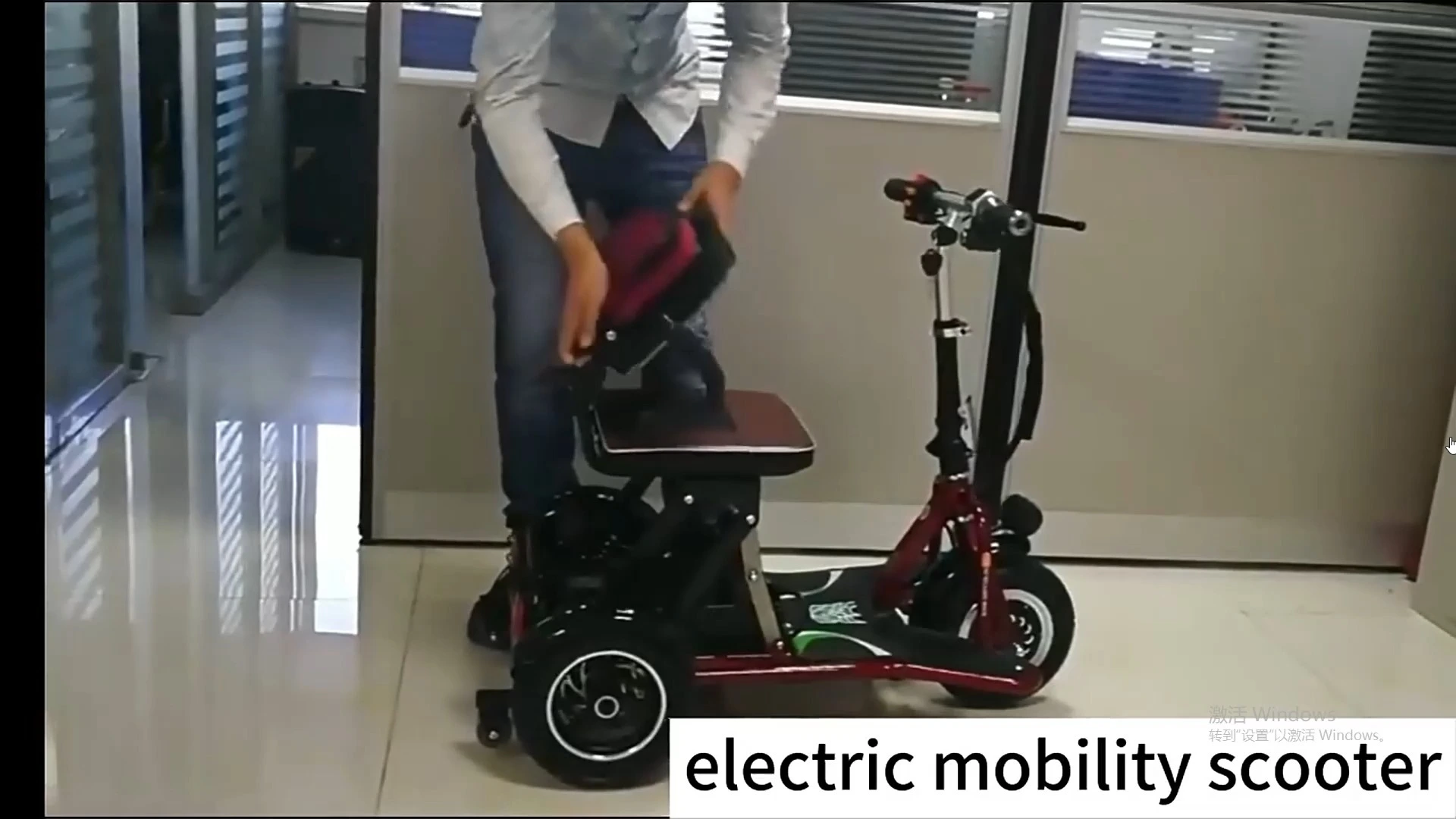 Wholesale Lithium Battery Lightweight 3 Wheel Folding Electric Scooter for Elderly Disabled Handicapped Mobility Device 1