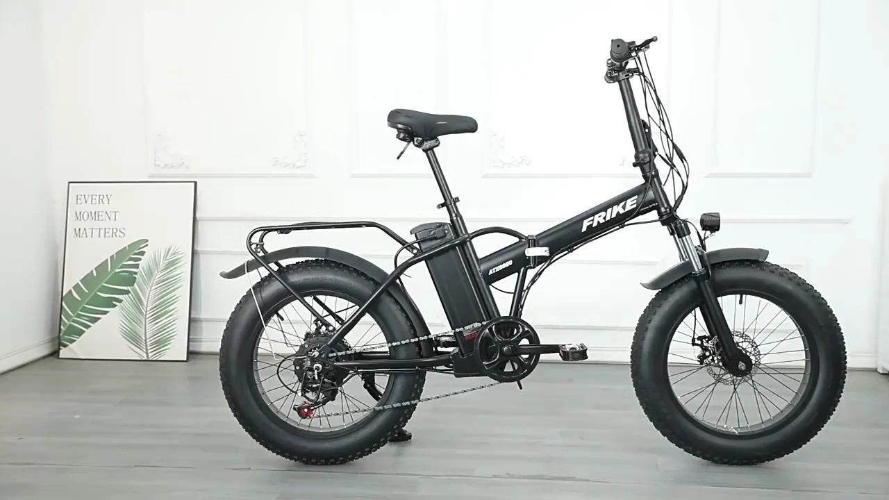 High-End Off-Road Electric Folding Bike Power-Assisted Mountain and Snow Biking with Fat Tire Battery-Assisted Bicycle 1