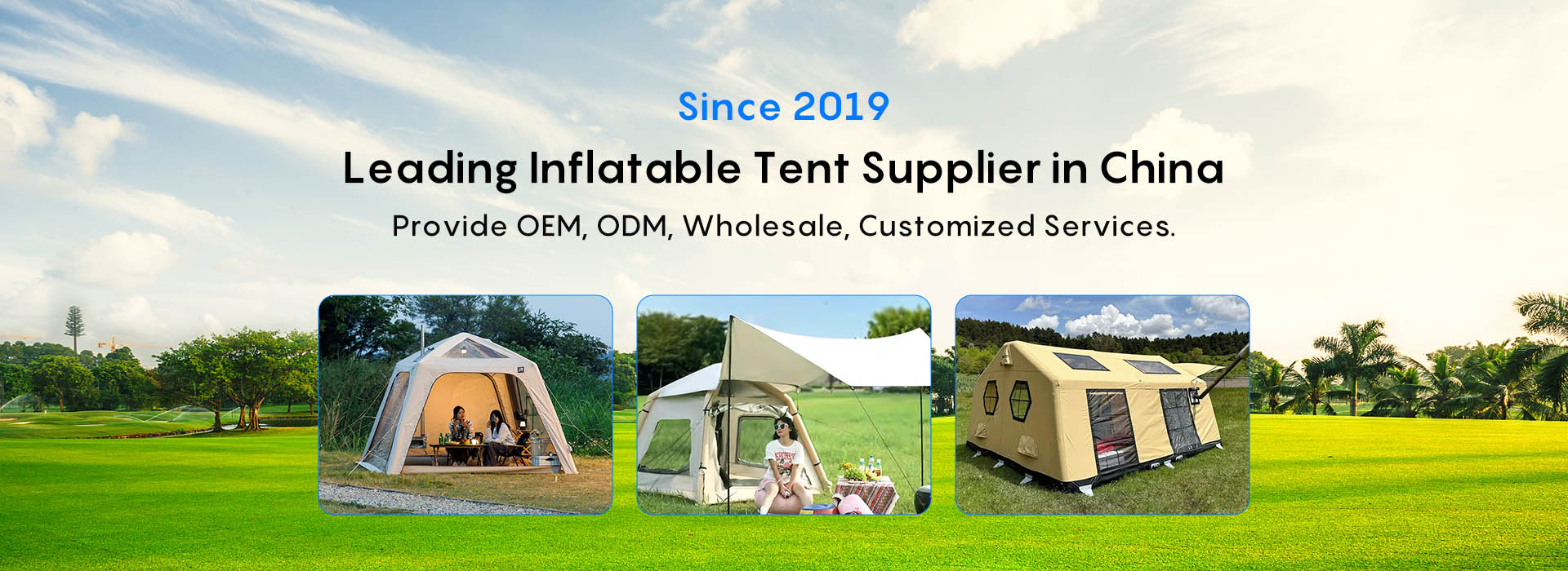 inflatable tent banner图