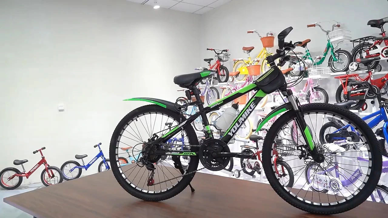 Children's 7-10 Years Old Mountain Bike 21-Speed Gears Magnesium Alloy Rim Steel Fork Disc Brake System 18/20/22/24 Inch Wheels 1