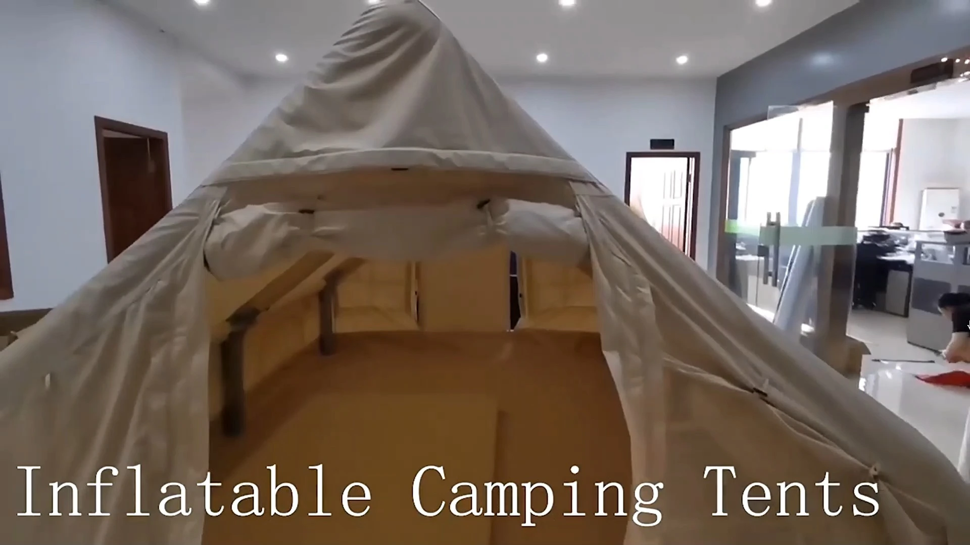 Large Air House Tent Easy Set up Extend 6.3 Sq.m air Pole Glamping Cabin Inflatable Camping Tent Party Event Outdoor 1