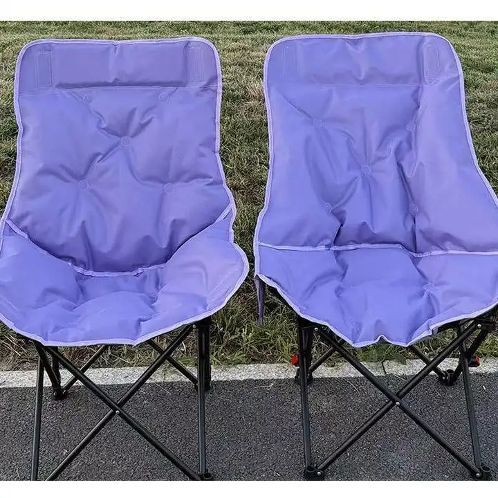 QSTGX Chaise Pliante Camping Support En Alliage D'aluminium Épais, Tube D'acier, Toile Oxford Imperméable 600D Double Couche Avec Sac De Rangement (Color : Black, Size : L65xW50xH66cm