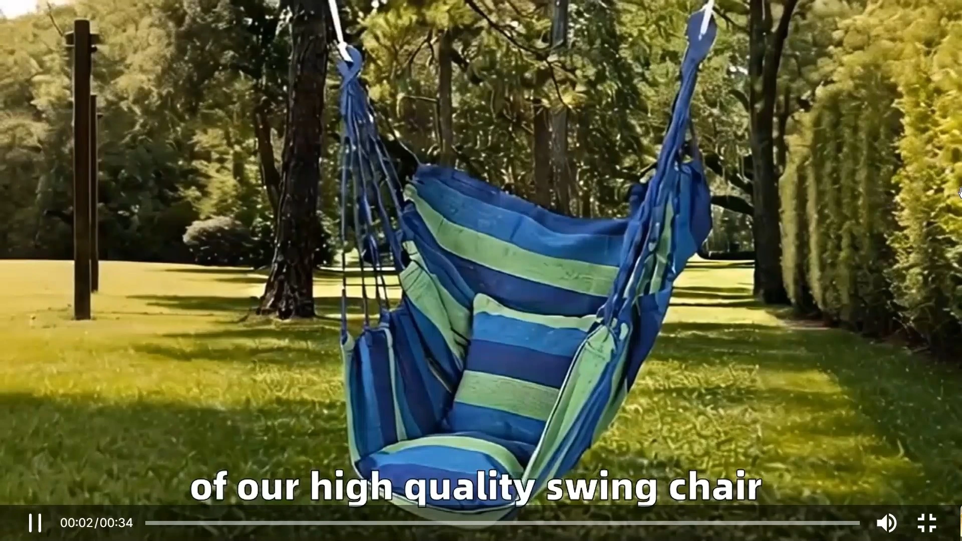 Hamaca antivuelco para exteriores, para balcón, informal, para adultos, para interiores, patios, camping y viajes, lona duradera. 1