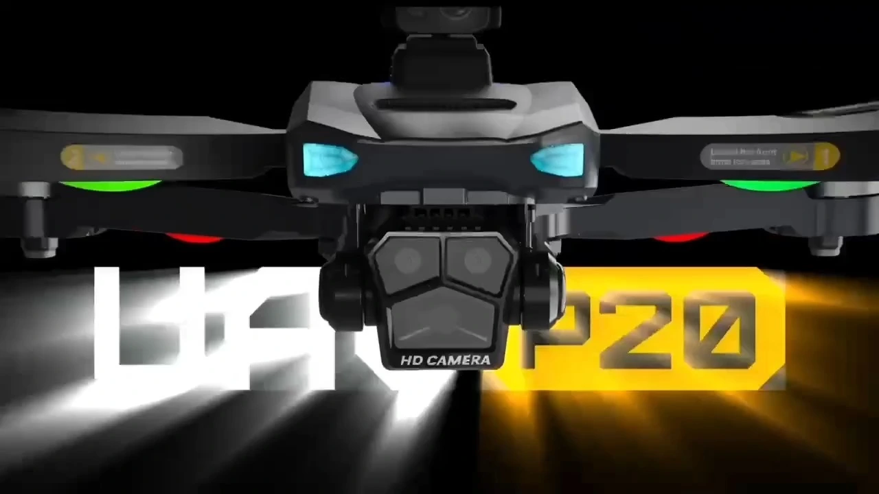 Drone P20 avec caméra HD 1080p, télécommande, GPS, portée de 3 km, drone de pêche à voilure fixe multirotor 1