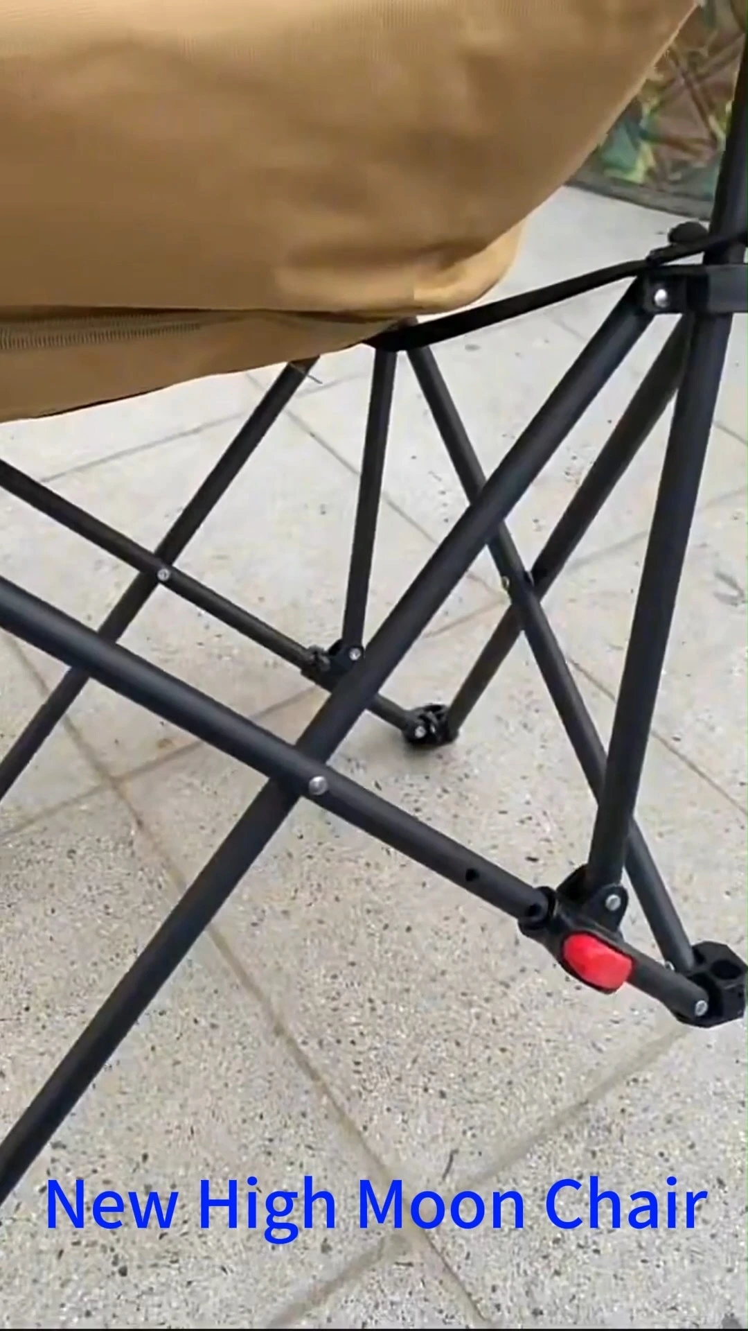 Factory Wholesale Outdoor Cheap Camping Moon Chair Portable Foldable Table and Chair Set Oxford Cloth With Stainless Steel 1