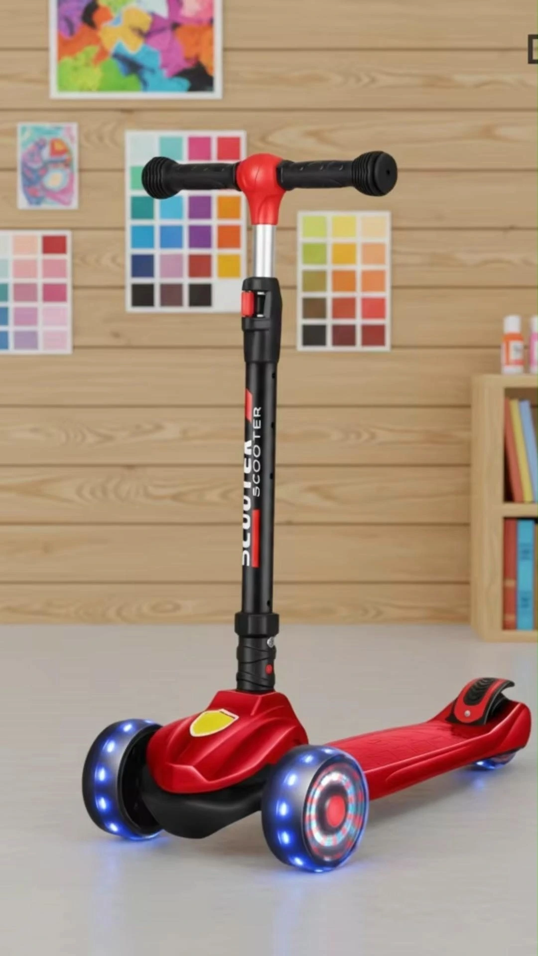 DomeRide 2024 3 in 1 Adjustable Multifunctional 3 In 1 Baby Scooter With Adjustable Handle Bar Scooter Kids Kids Scooter 3 Wheel 1