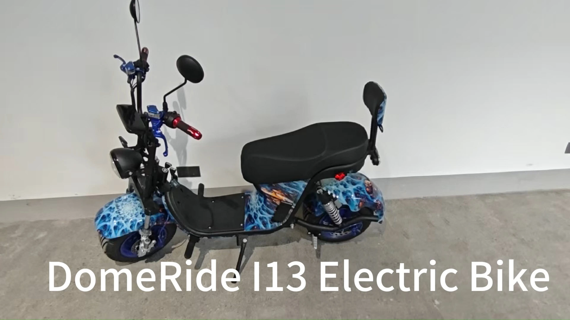DomeRide Cheap Price E-mark Electric Two-wheel Electronic Scooter 2000W Citycoco for Adults with >50km/h Max Speed and 40-60km Range 1