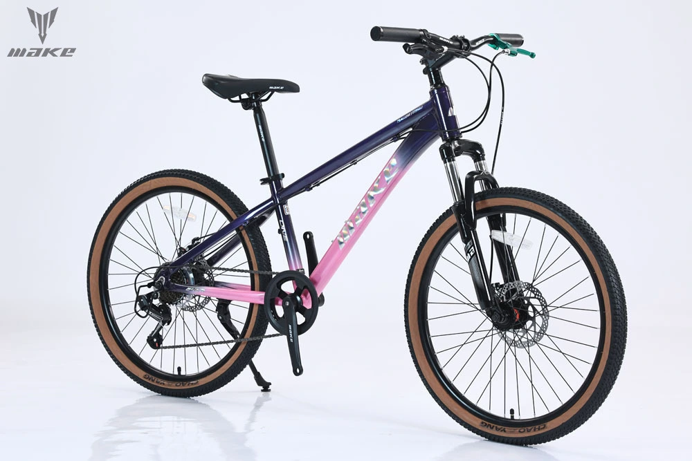 Youth mountain bike aluminum alloy bike 24 inch 1 * 7-speed disc brake 1
