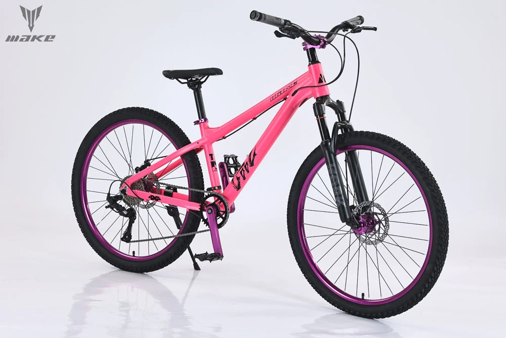 Adult Mountain Suspension Bike Aluminum Alloy Frame 26 Inch 1 * 9 Speed With Drum Sound 1