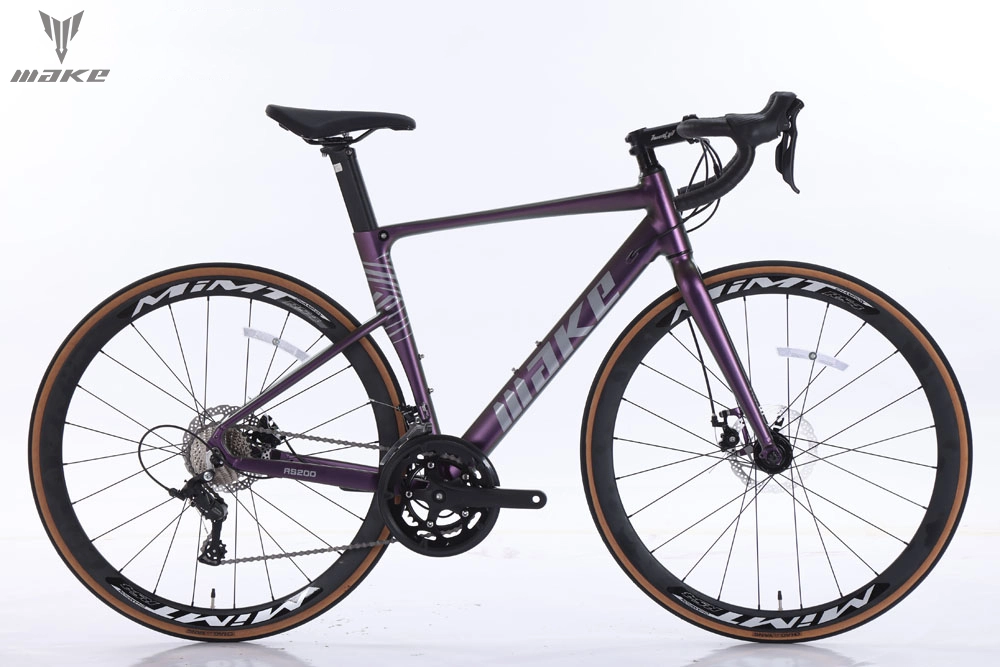 Bending handle road bike adult aluminum alloy frame 700C 2 * 9-speed disc brake 1