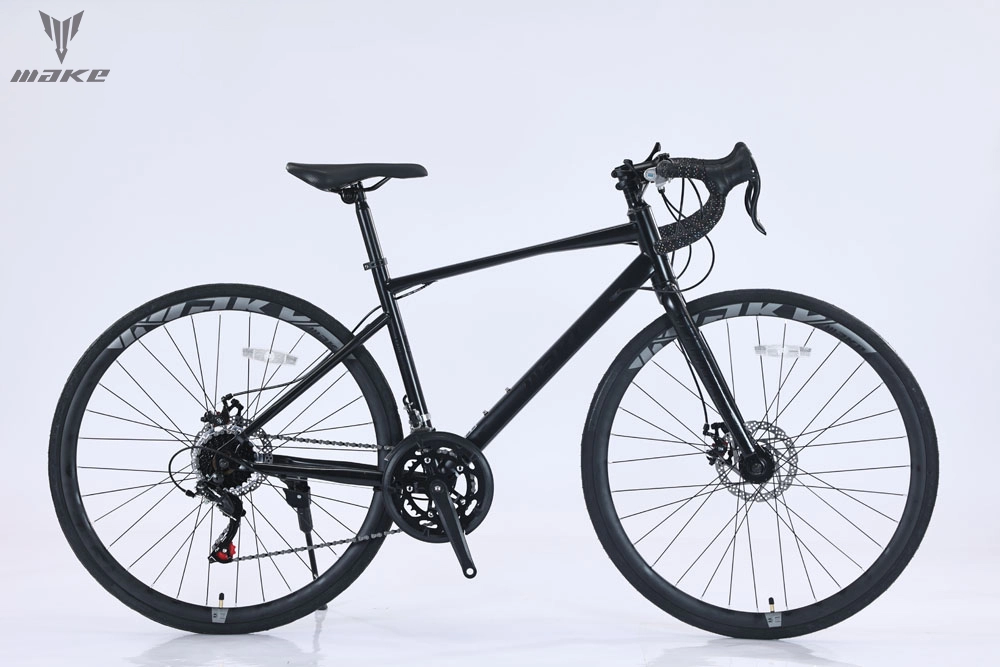 Adult Road Bike Bending handle High Carbon Steel Frame 700C 2 * 7-Speed Shimano Transmission 1