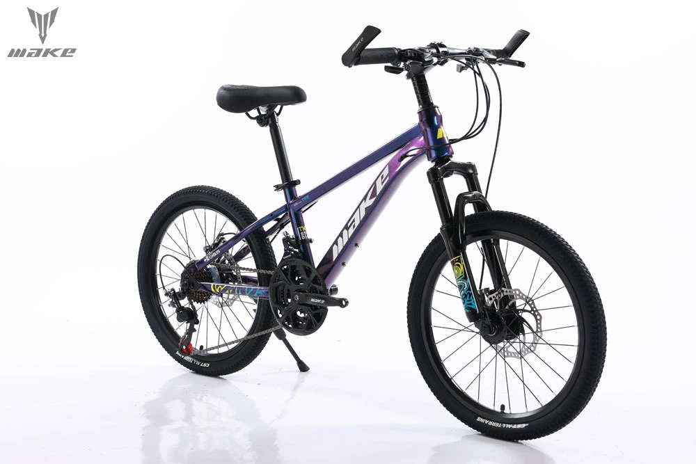 Youth mountain bike high carbon steel bicycle 20 inch 21 speed disc brake 1
