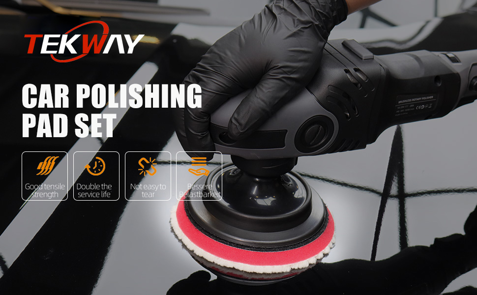 Best Buffing Polishing Pads, Face for 6Inch 150mm Backing Plate Compound Buffing Sponge Pads Cutting Polishing Pad Kit 7