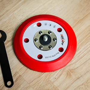 Quality Dual-Action Backing Plate Technology, Red (5 Inch) Manufacturer | Tekway 9