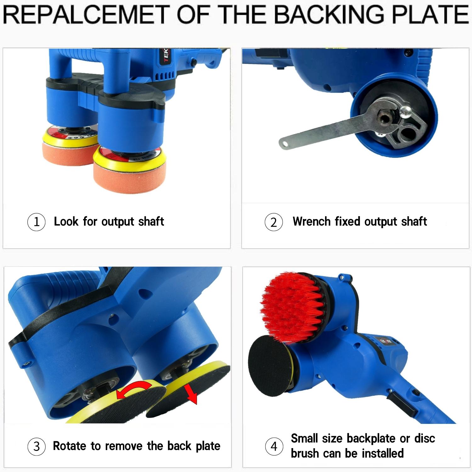 Machine de polissage et de nettoyage excentrique à double tête de qualité | Fabricant Tekway 9