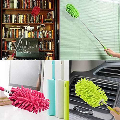 Best 3 Pack Retractable Microfiber Hand Duster Retractable Bendable Microfiber Dusting Brush Company - Tekway 3