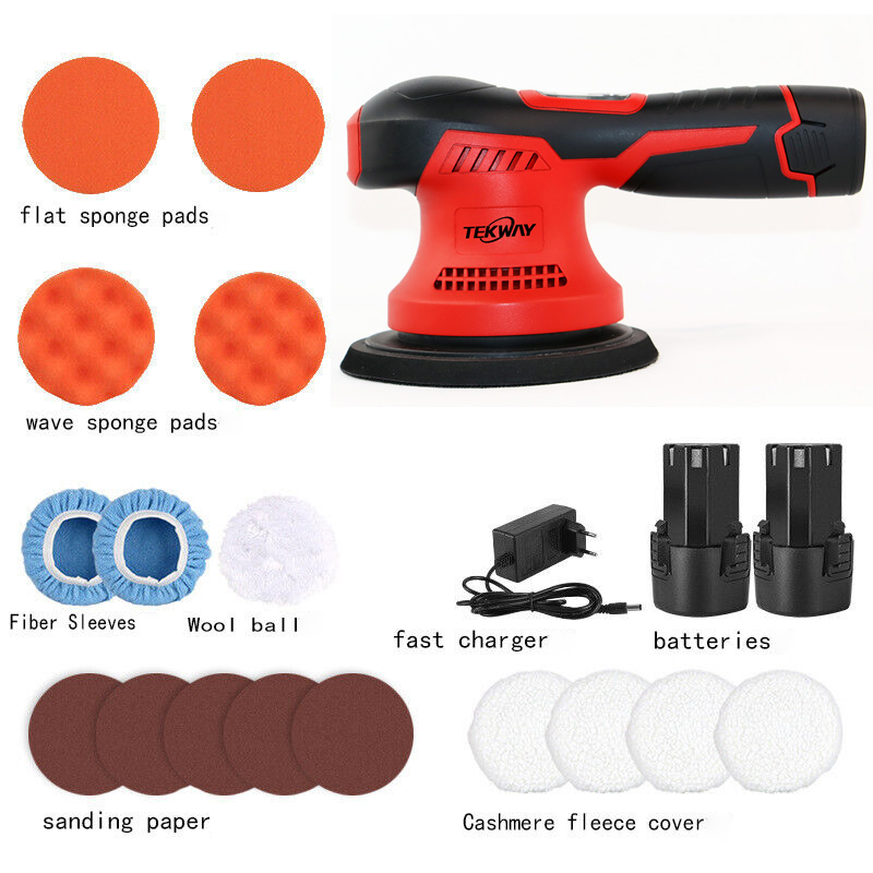 TEKWAY Four-pole motor Car Polishing Machine 6 speed control & constant speed Electric Cars Polish Machines - Tekway 2