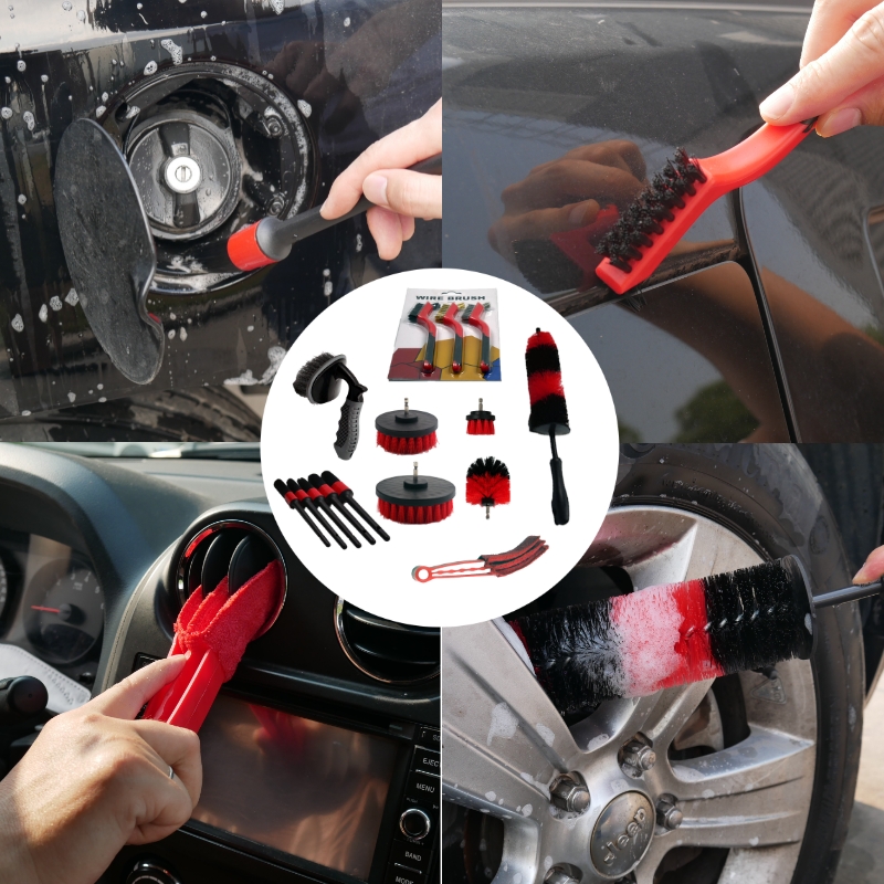 Tekway 21 Piece Detail Brushes for Cleaning Wheels, Interior and Exterior, Conditioning Brushes, Advanced Detail Brushes 9