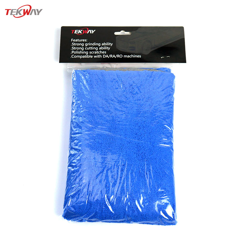 Tekway Highly Absorbent Car Wash Towels 600gsm coral fleece car towel cleaning cloth Drying Towel  (grey blue) 7