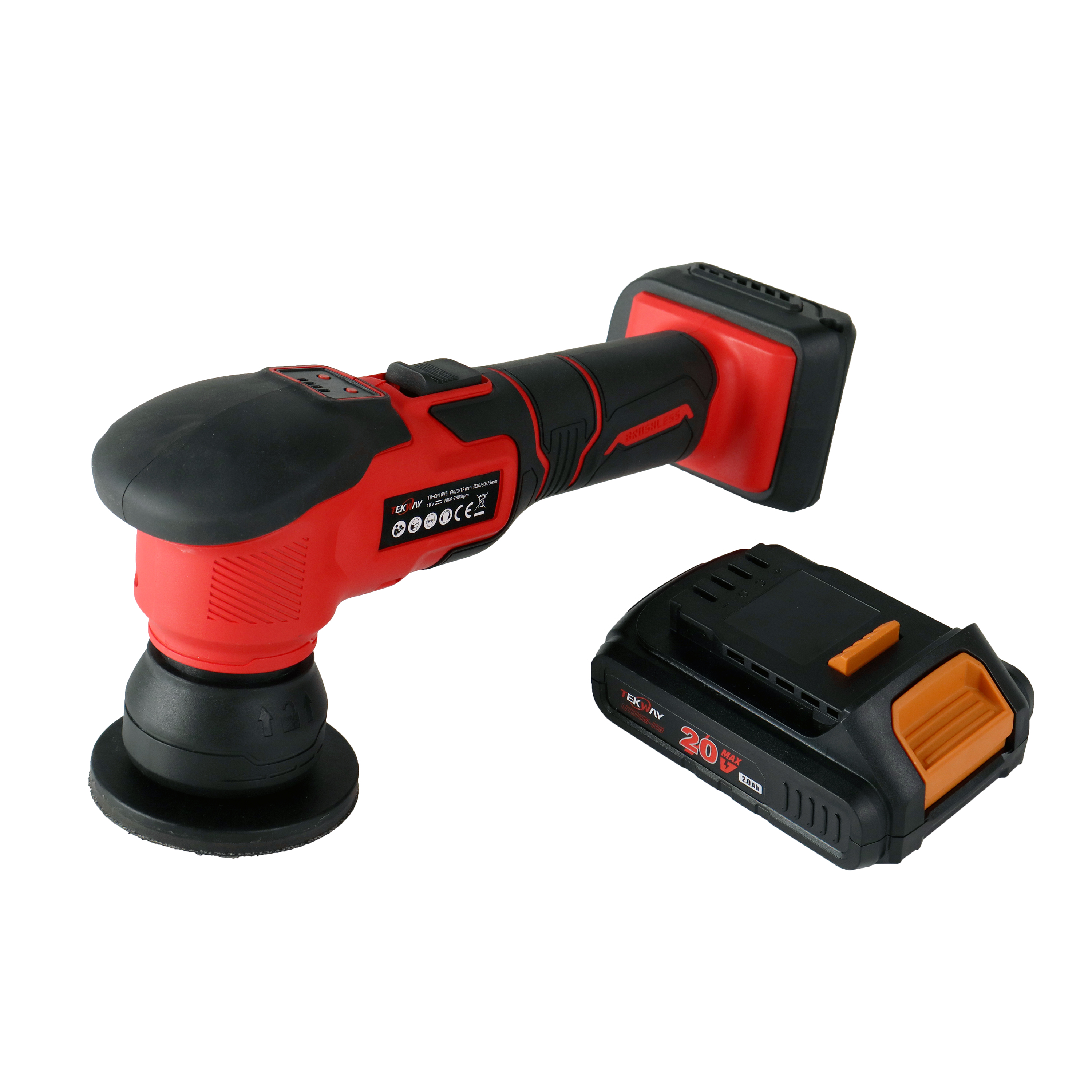 Mesin poles nirkabel TEKWAY 10,8 V, rotary dan random orbital sander berkualitas dari produsen | Tekway 9