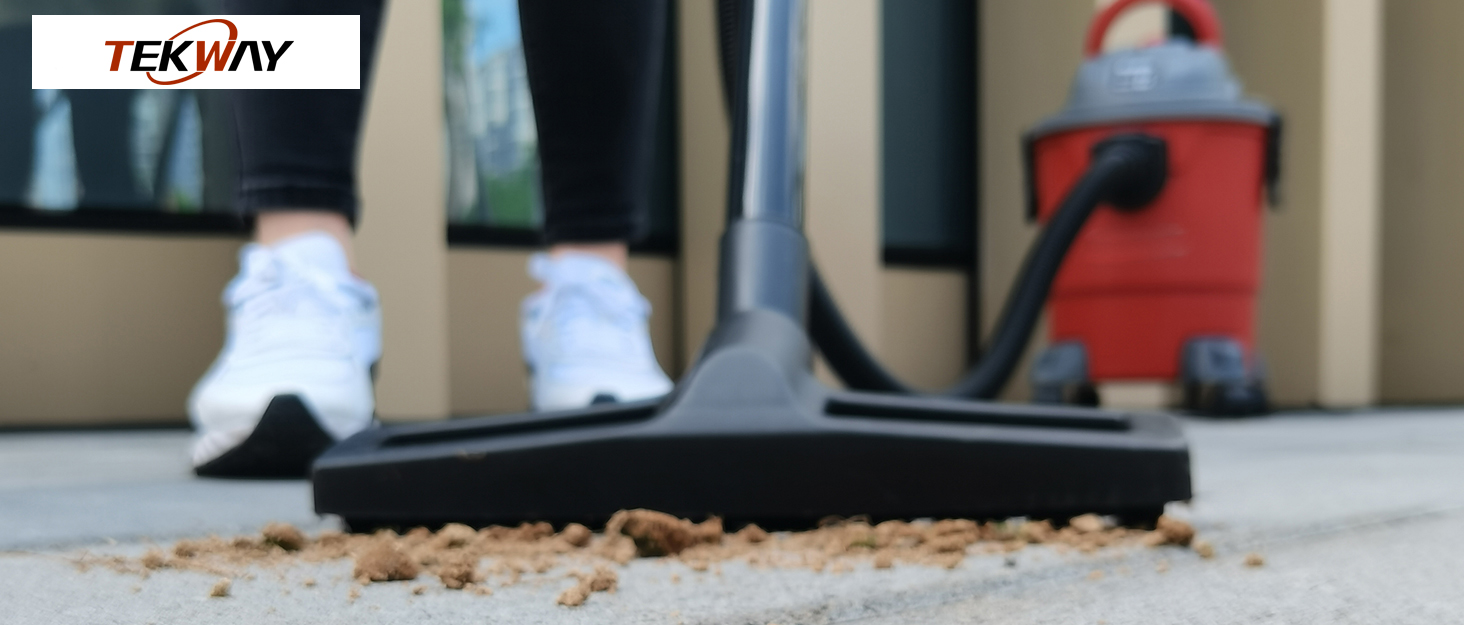 Aspirateur d'atelier robuste TEKWAY 1600 W, puissant et puissant, à utiliser avec une ponceuse. 6