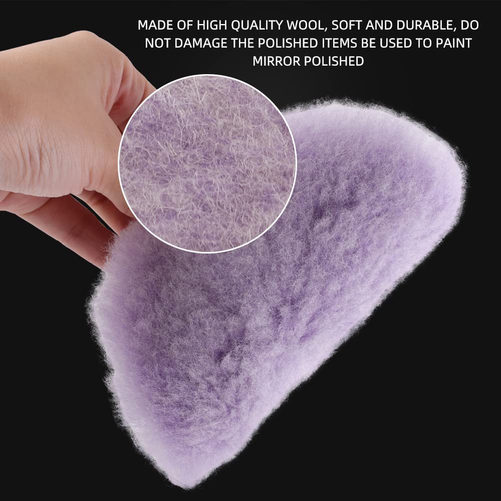 Quality Colorful wool pad Purple Wool Buffing and Polishing Pad Set Manufacturer | Tekway 2