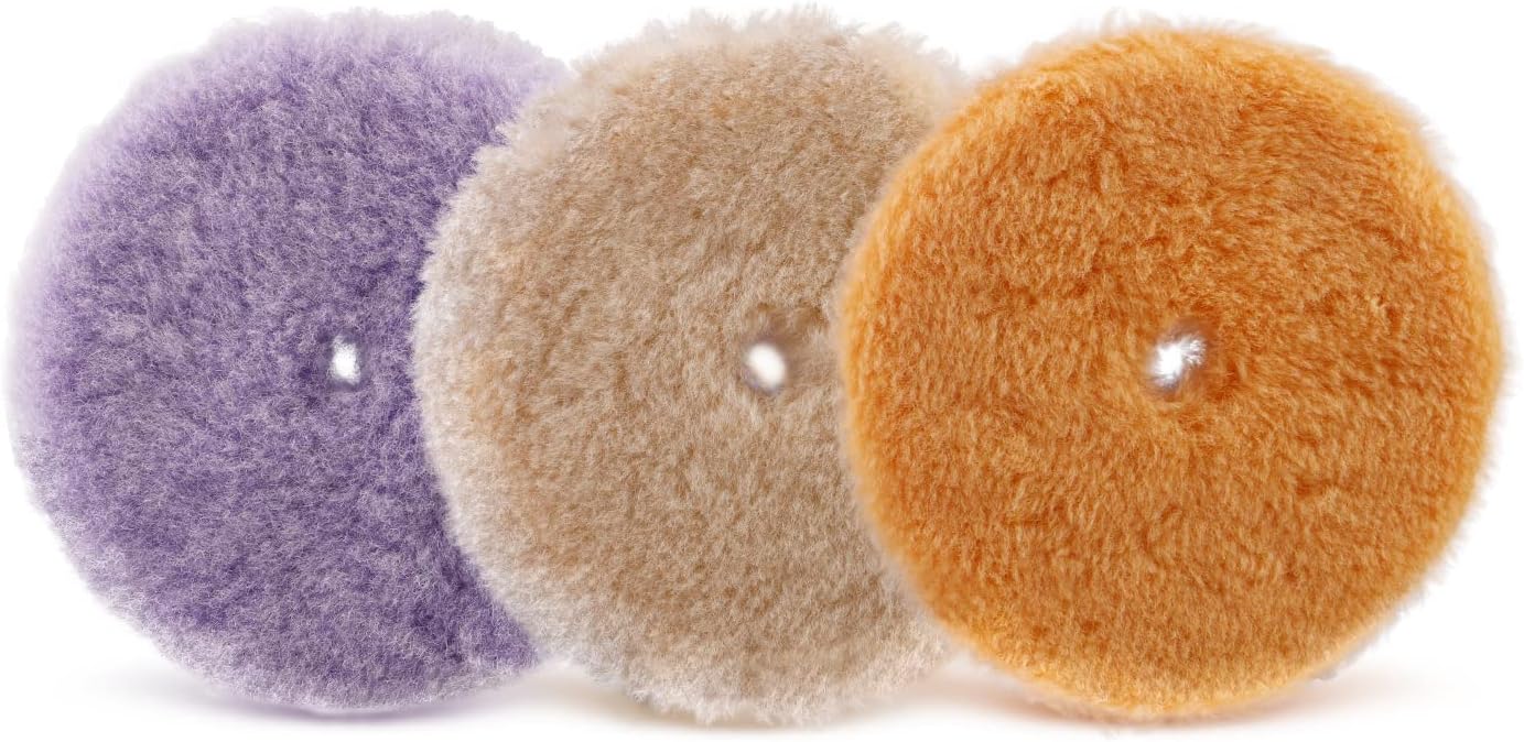 Quality Colorful wool pad Purple Wool Buffing and Polishing Pad Set Manufacturer | Tekway 1