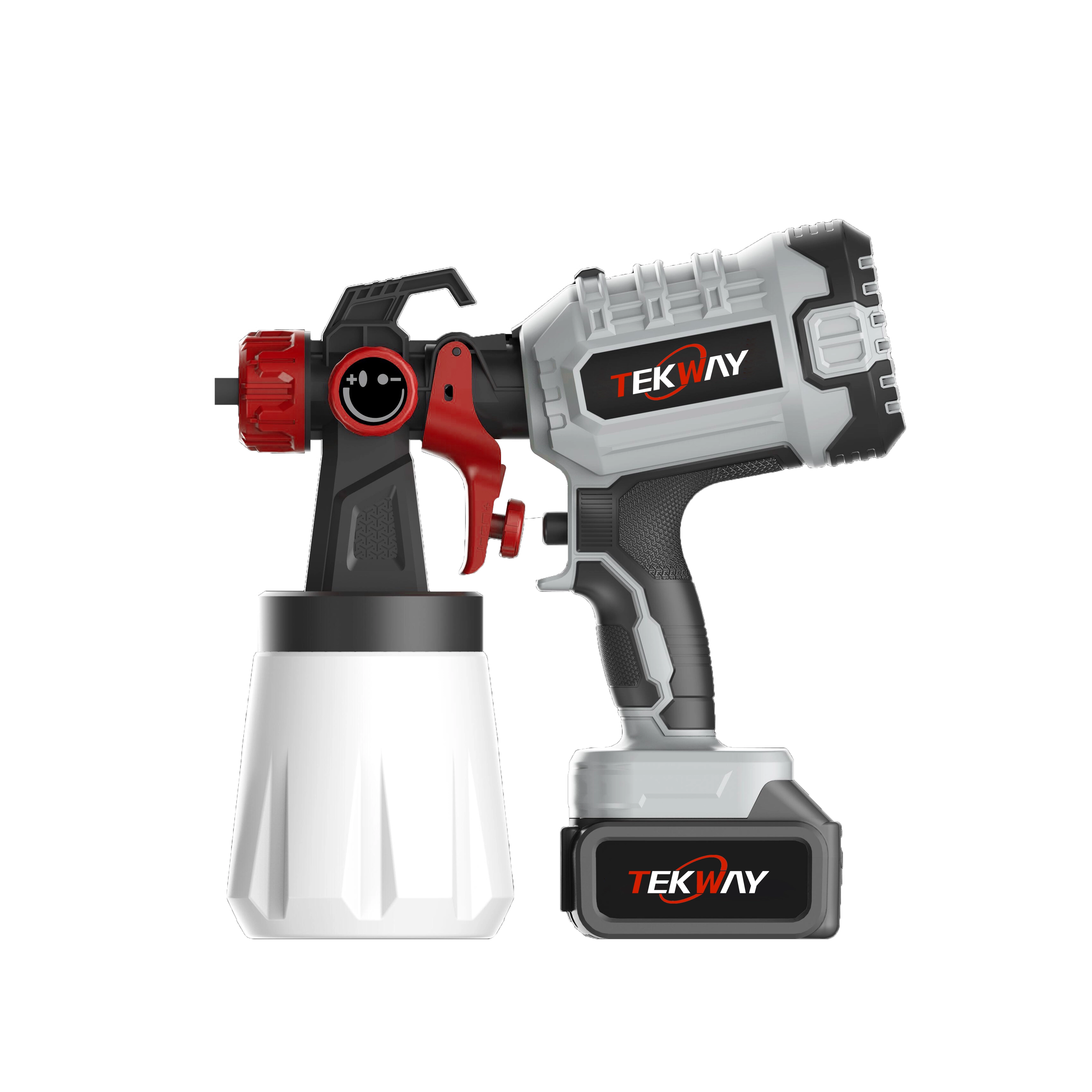 Best TEKWAY Lithium battery brushless spray gun 120W cordless electric spray gun for car spray paint Company - Tekway 1
