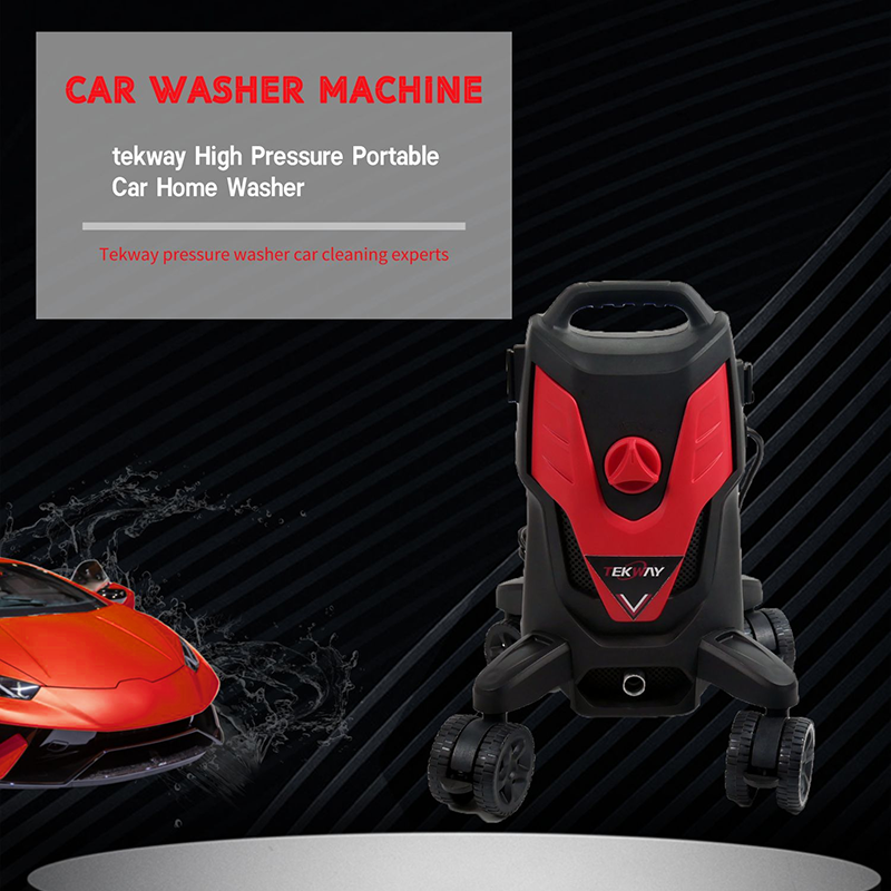 Tekway high pressure washer for car washing machine with 1800W universal motor 80bar pressure for building cleaning 10