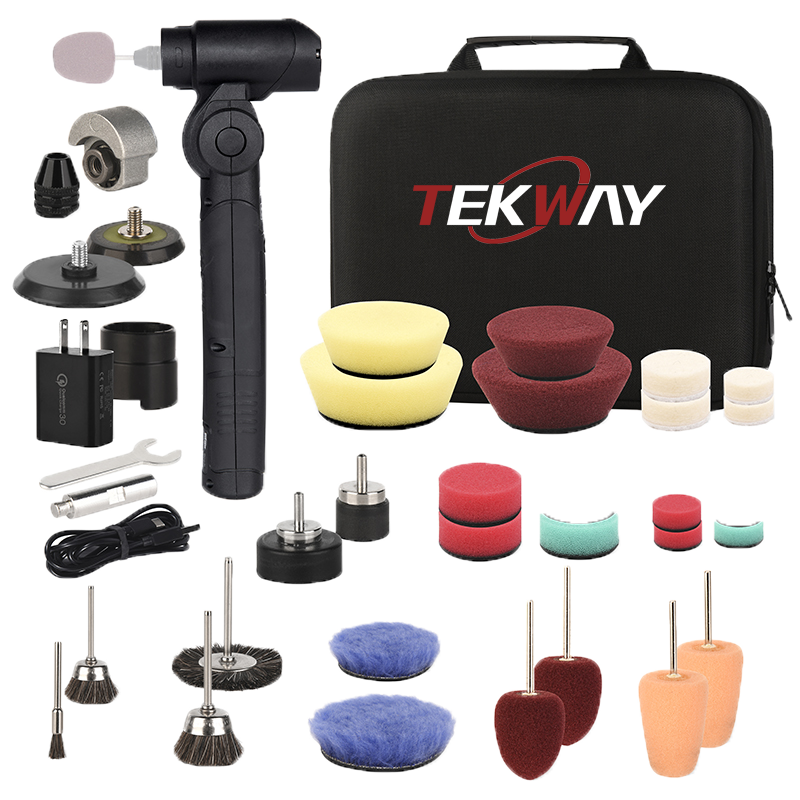Quality TEKWAY RO/DA Polisher Mini Spot Grinder Multi-function Polisher Set for Car Detailing Manufacturer | Tekway 2