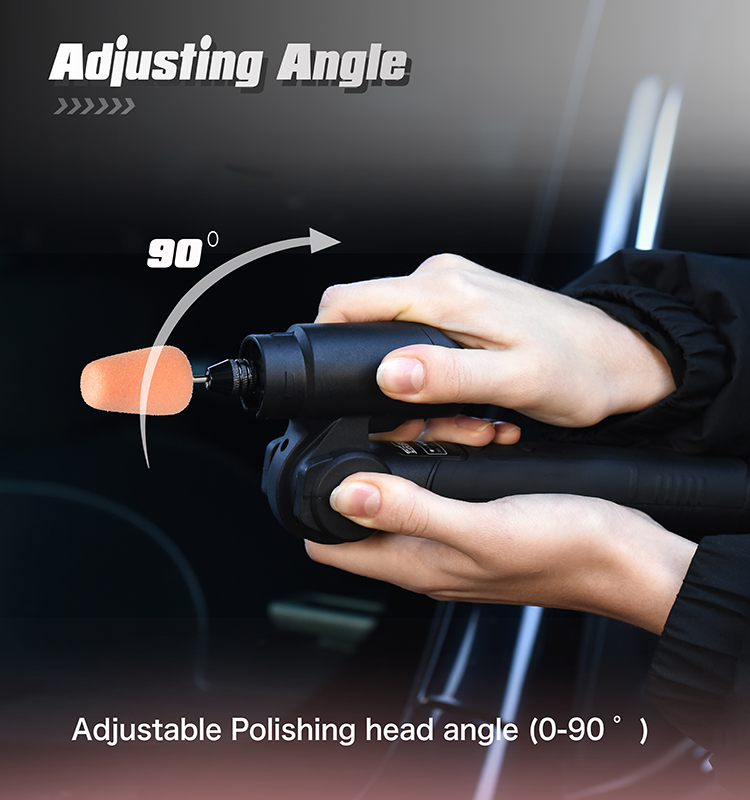 Quality TEKWAY RO/DA Polisher Mini Spot Grinder Multi-function Polisher Set for Car Detailing Manufacturer | Tekway 10