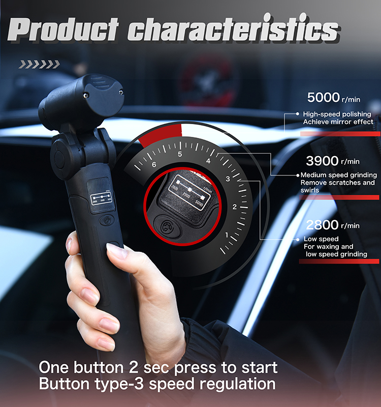 Quality TEKWAY RO/DA Polisher Mini Spot Grinder Multi-function Polisher Set for Car Detailing Manufacturer | Tekway 9