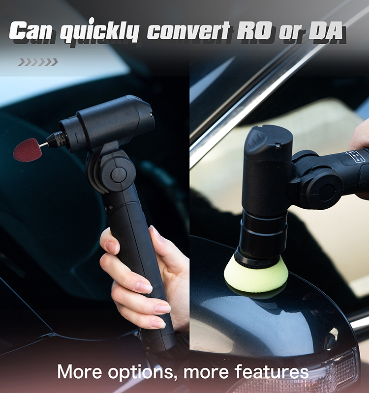 Quality TEKWAY RO/DA Polisher Mini Spot Grinder Multi-function Polisher Set for Car Detailing Manufacturer | Tekway 11