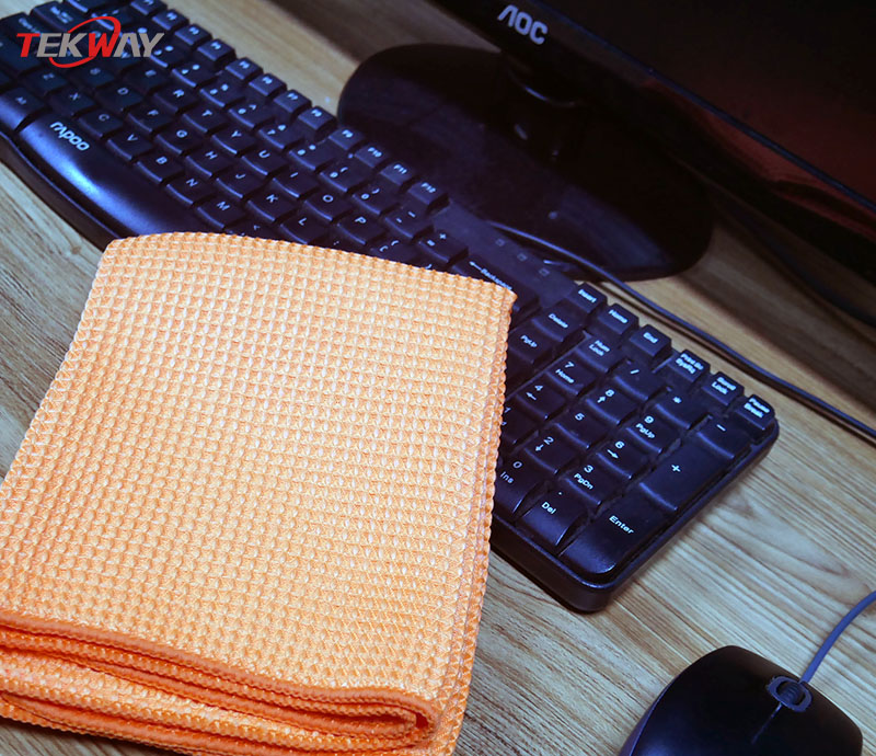 Tekway 40*30Microfiber waffle towel quick dry detailing waffle weave 300gsm microfibre car cleaning towels 9