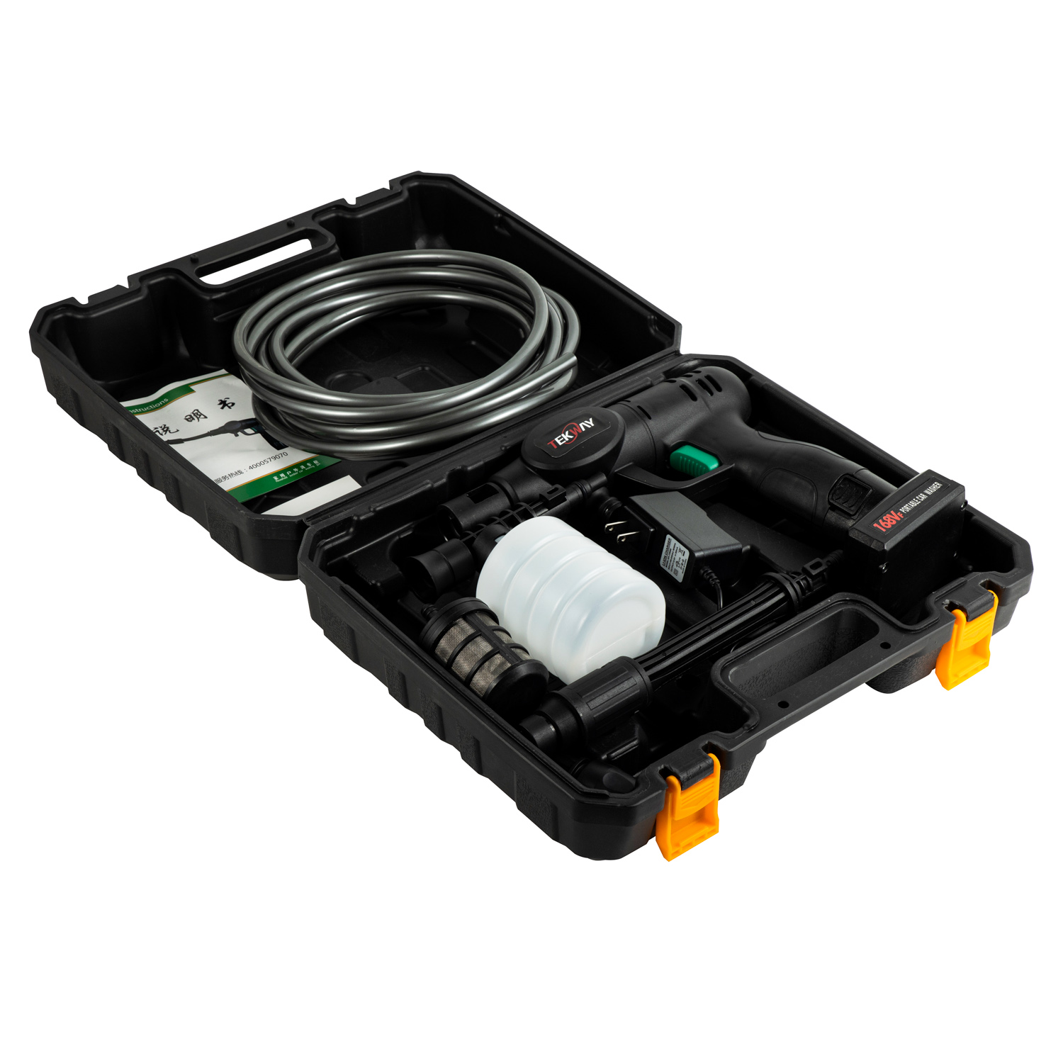 Wireless car washing machine household portable lithium battery cleaner high pressure spray spray car washing water gun 5