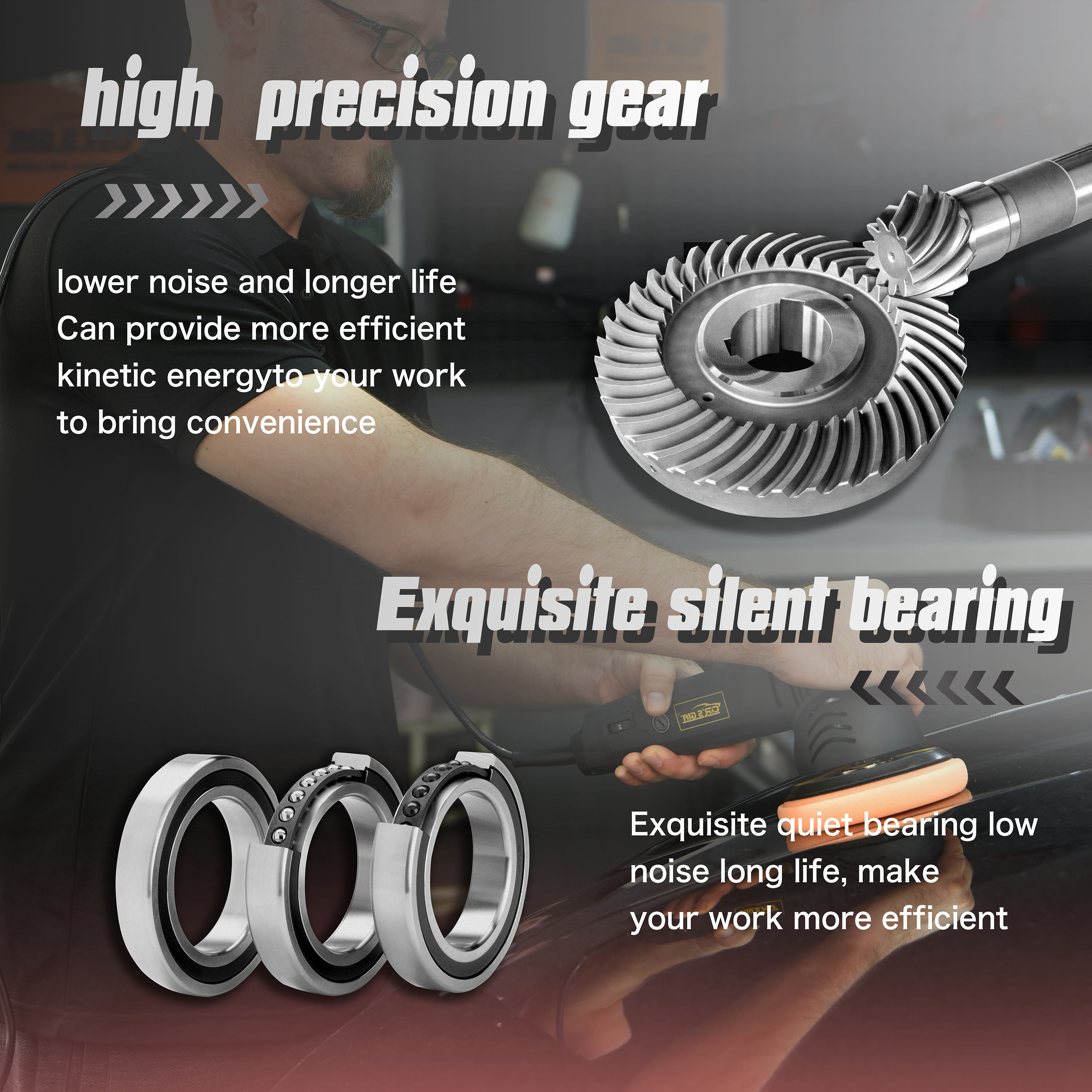 Best Dual Action Polisher 6-Inch, 21mm Long-Throw Orbital Buffer Polisher for Car Detailing, Variable Speed DA Polisher 10