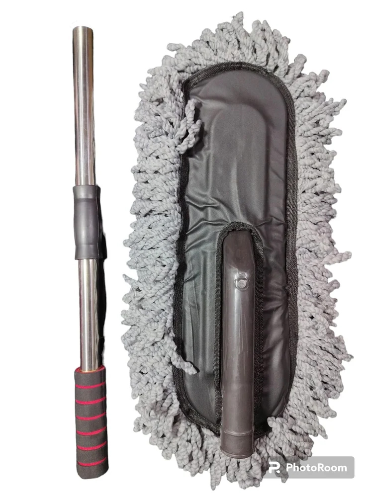 Retractable Handle Microfiber Car Duster with Extendable Handle/Car Cleaning Brush/Dust Cleaner Car Wash Brush 3