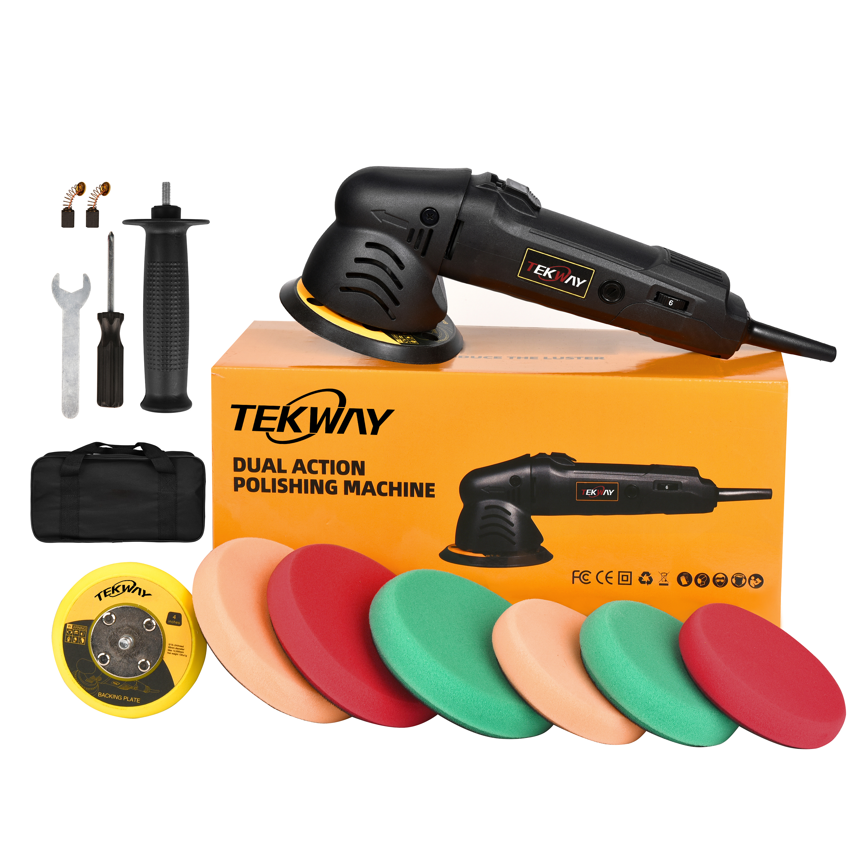 Räätälöity TEKWAY-autonkiillotuskone &amp; Sander 810w Polisher Eccentric Disk valmistajat Kiinasta | Tekway 2