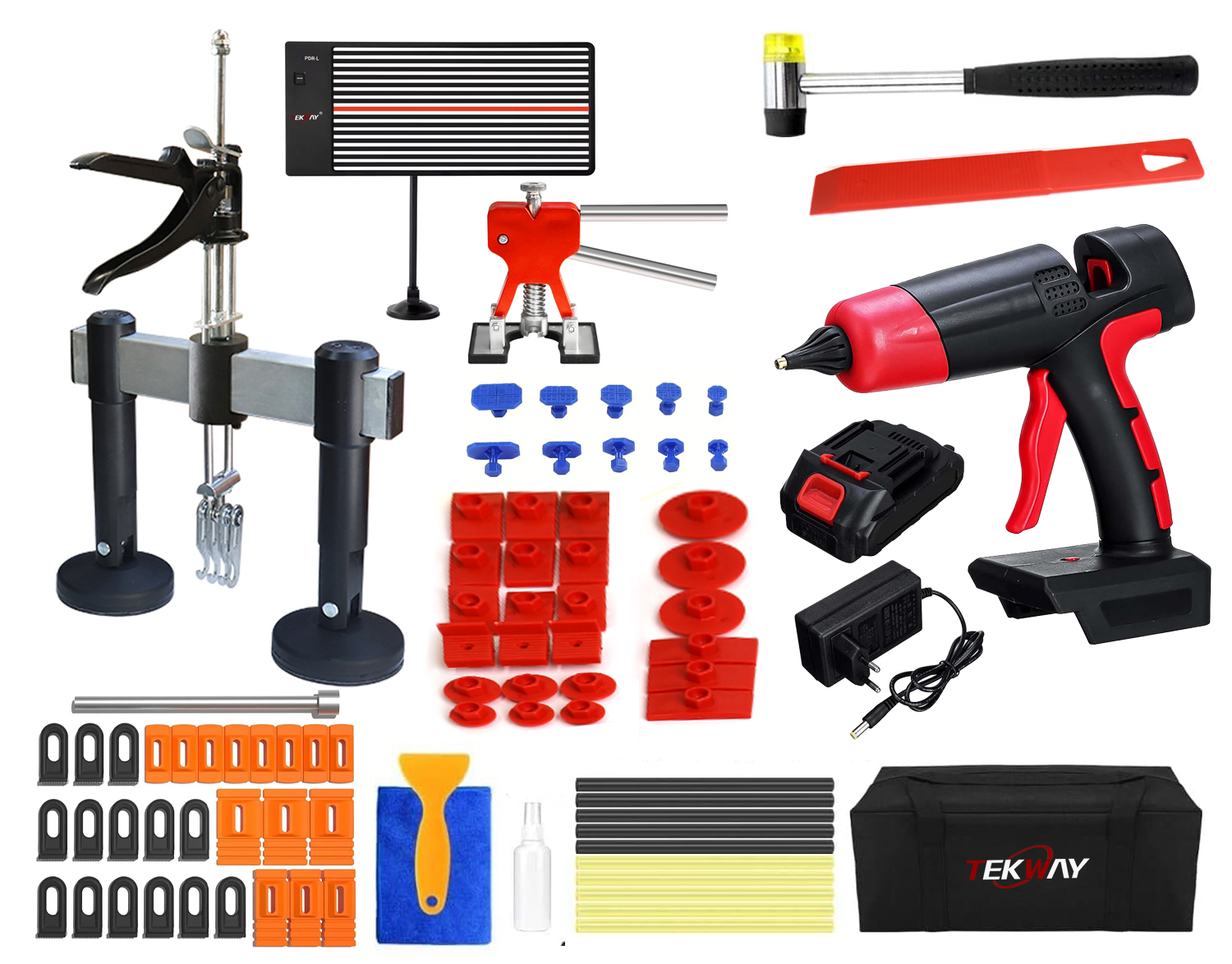 78pcs Professional grade high-end puller set Paintless Dent Puller manufacturers From China | Tekway 8