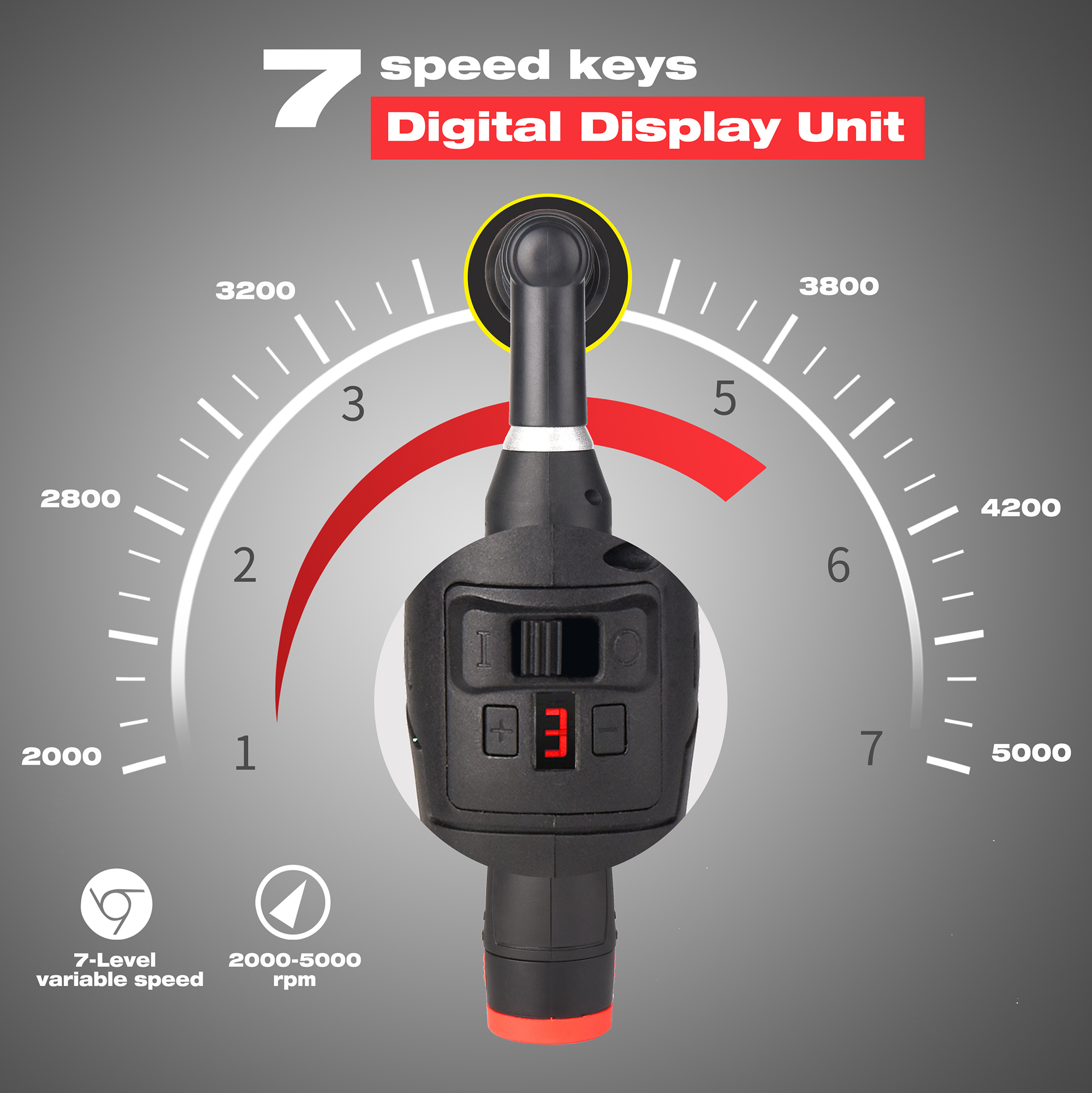 Best Cordless Mini Car Polisher TEKWAY Car Polisher RO/DA Mini Car Polisherwith 5 Variable Speeds 2000-5000RPM - Tekway 9