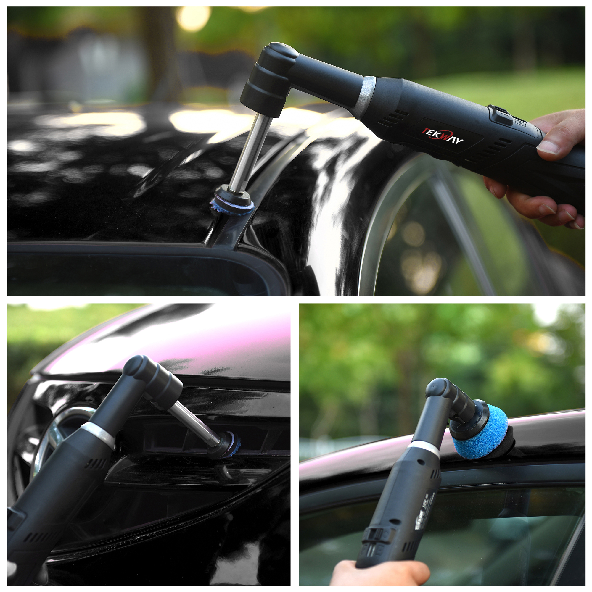 Best Cordless Mini Car Polisher TEKWAY Car Polisher RO/DA Mini Car Polisherwith 5 Variable Speeds 2000-5000RPM - Tekway 5