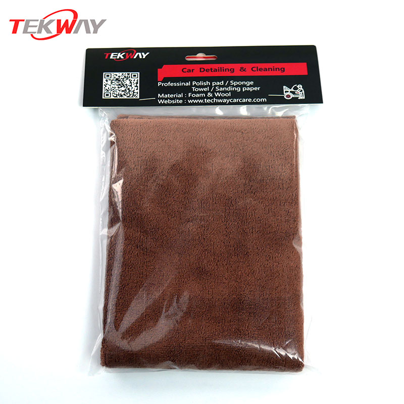 Customized Tekway Weft knitting Super absorbent car cleaning towels Tensile and durable 500gsm From China 5
